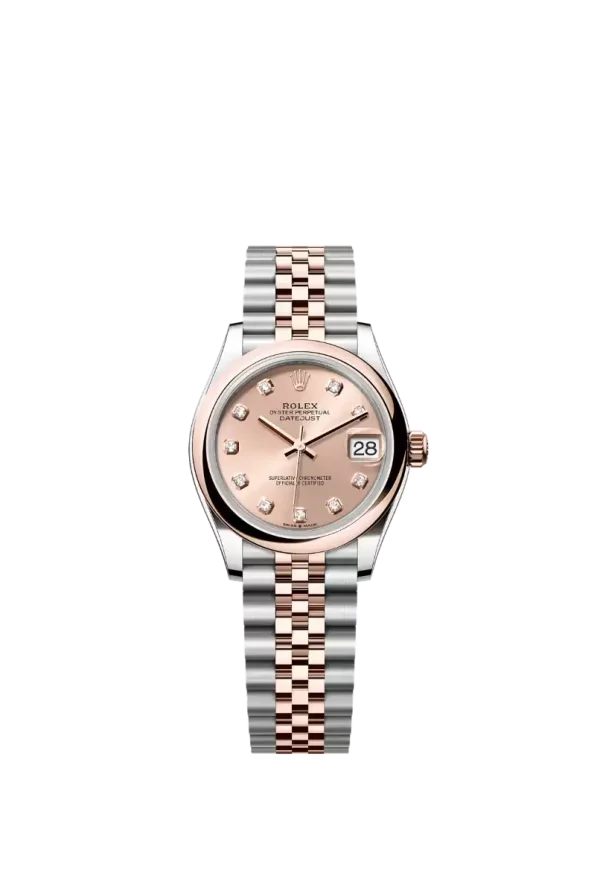 Rosé Diamond Smooth Bezel 31MM Jubilee