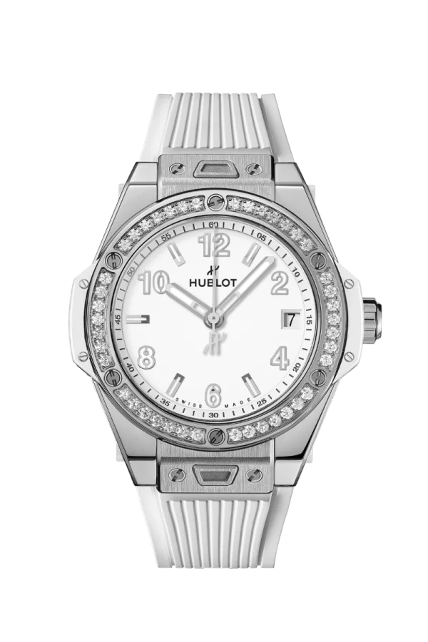 One Click Steel White Diamonds 39MM