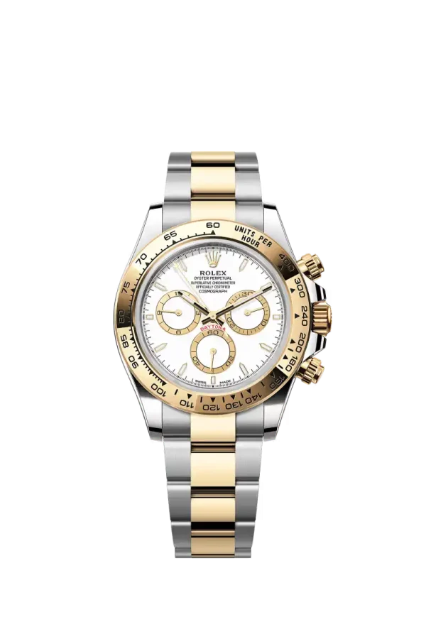 Yellow Rolesor White Dial.