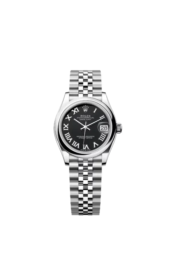 Black Roman Smooth Bezel 31MM Jubilee