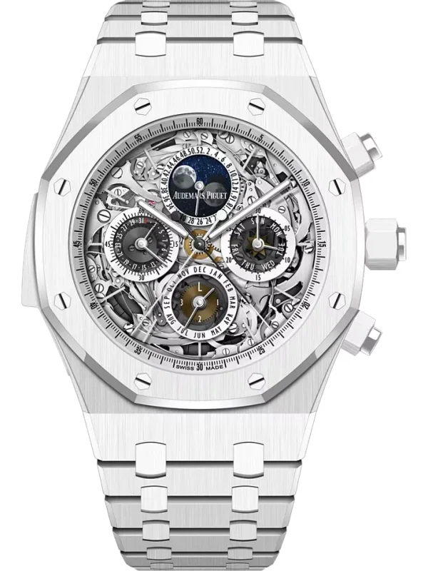 Grande Complication Skeleton White Ceramic Pièce Unique 44MM