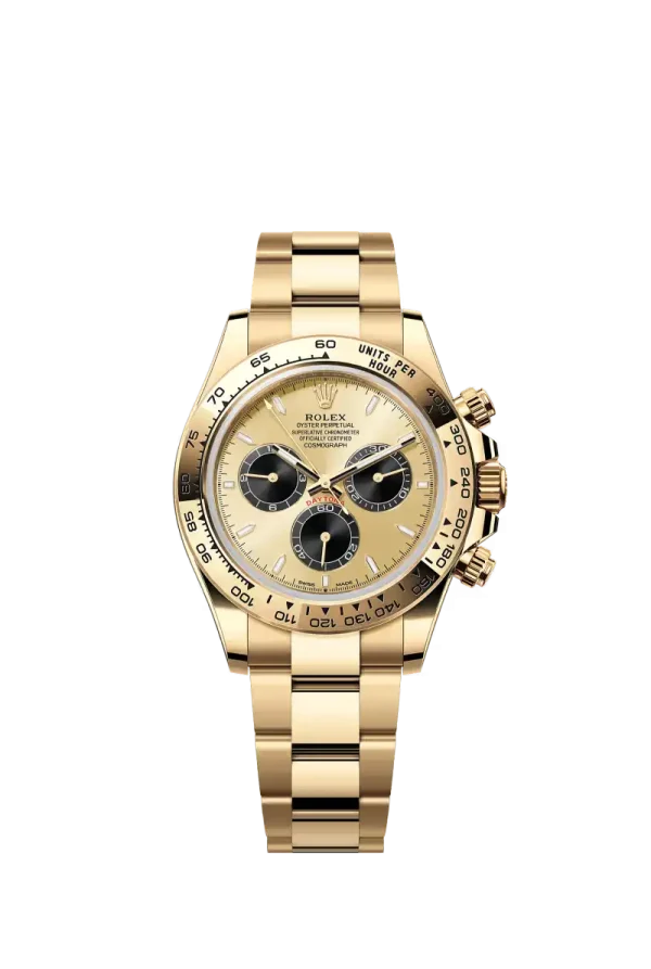 Yellow Gold Champagne Dial.