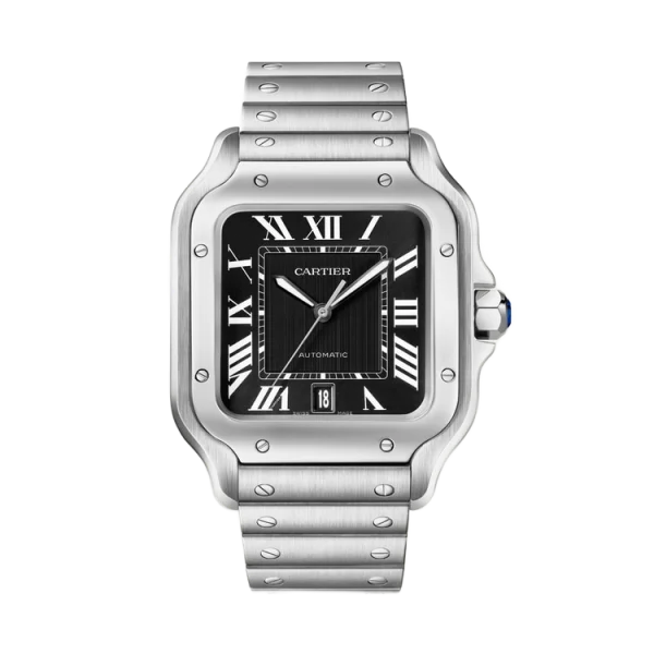 Steel Black Dial Size Large