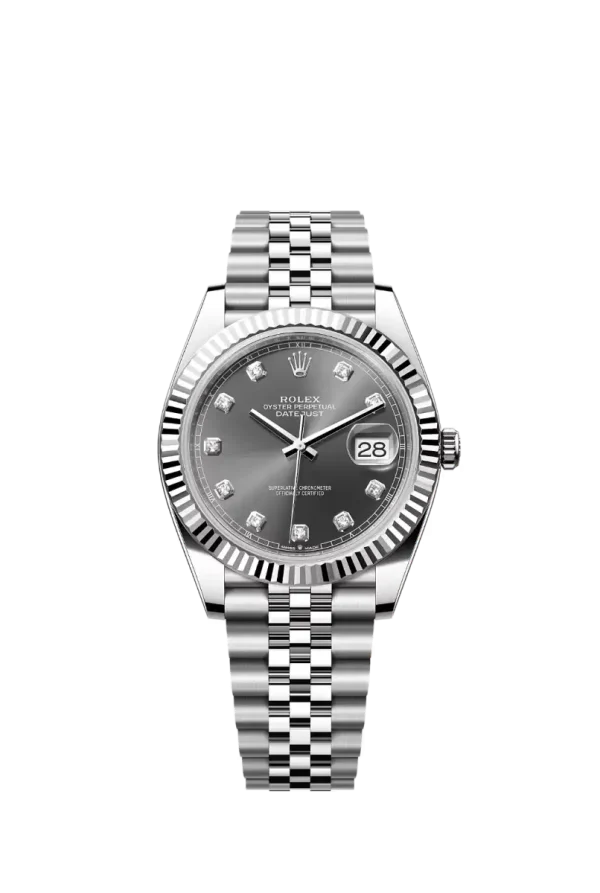 Slate Diamond Fluted Bezel 41MM Jubilee