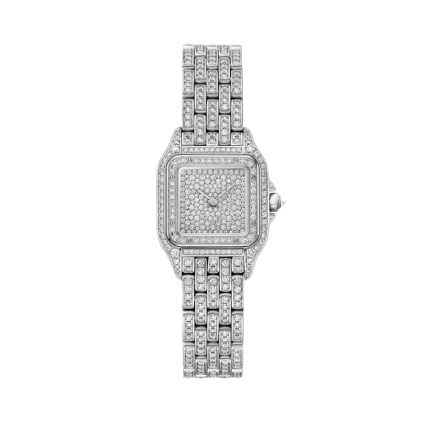 18K White Gold Full Diamond Set Small Model