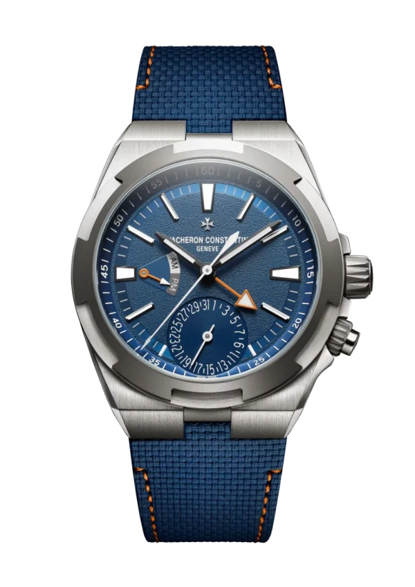 Dual Time 41MM Titanium Blue Dial