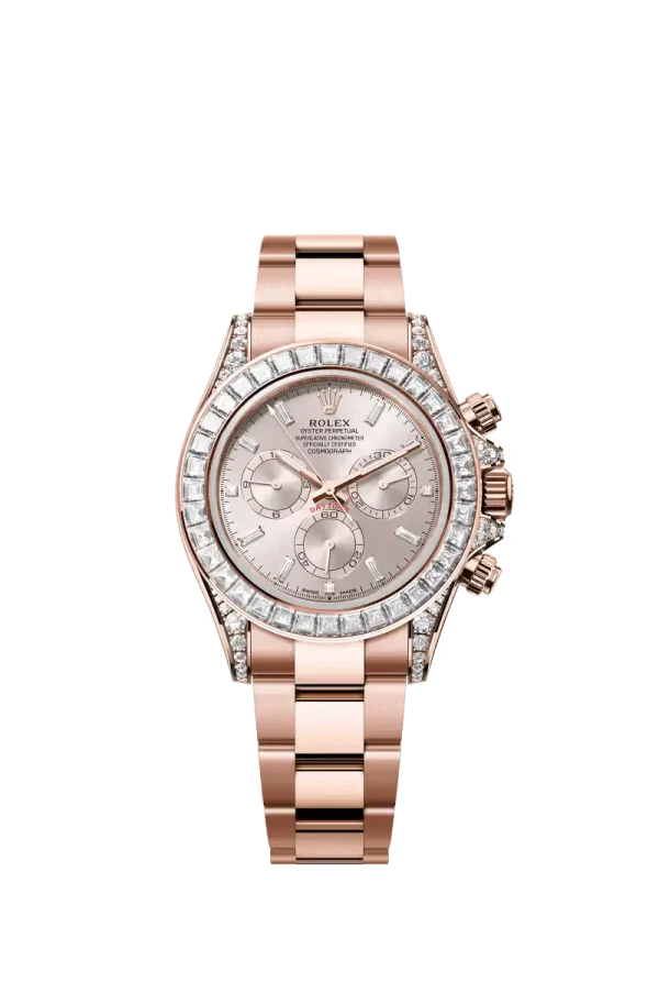 Everose Gold Sundust Diamond-Set Dial.