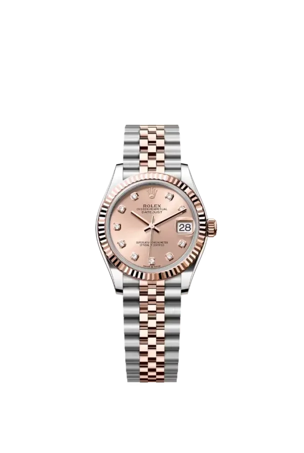 Pink Diamond Fluted Bezel 31MM Jubilee Everose Rolesor