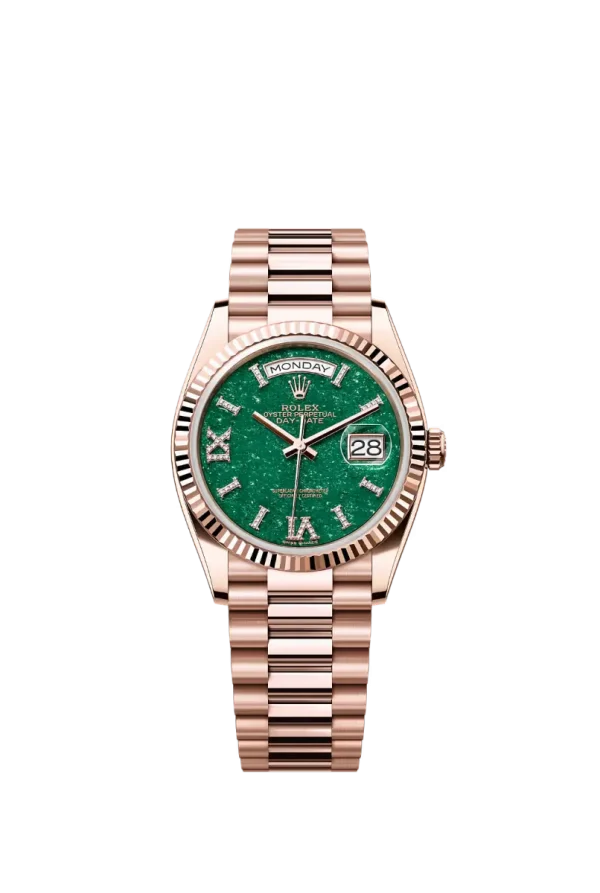 Green Aventurine Diamond Roman 36MM