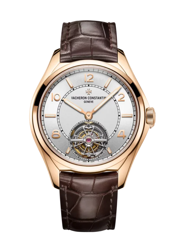 Tourbillon 41MM Pink Gold Silver Dial