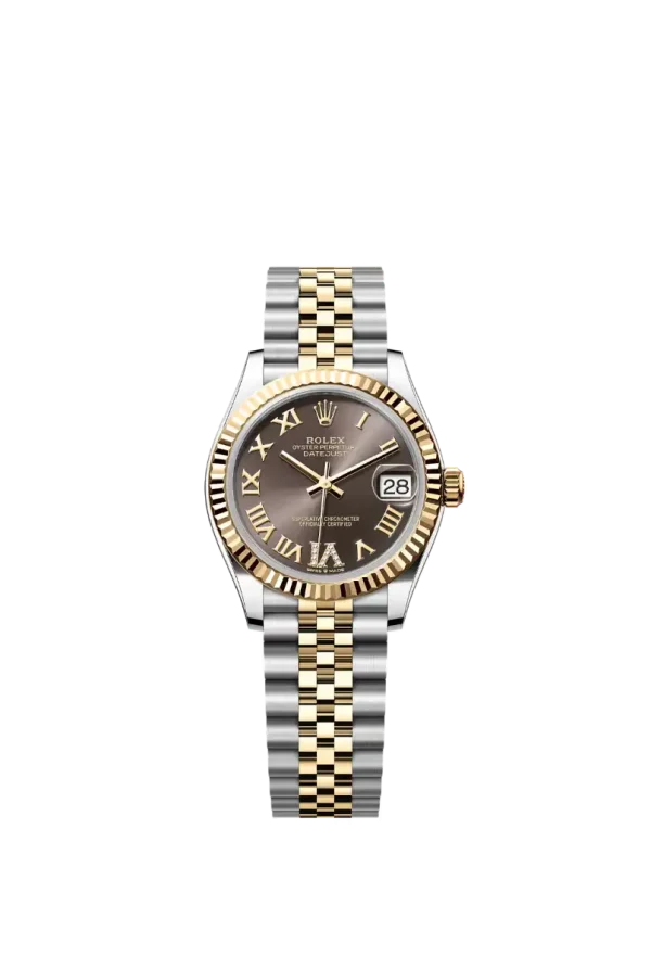 Dark Grey Roman Vi Diamond Fluted Bezel 31MM Jubilee