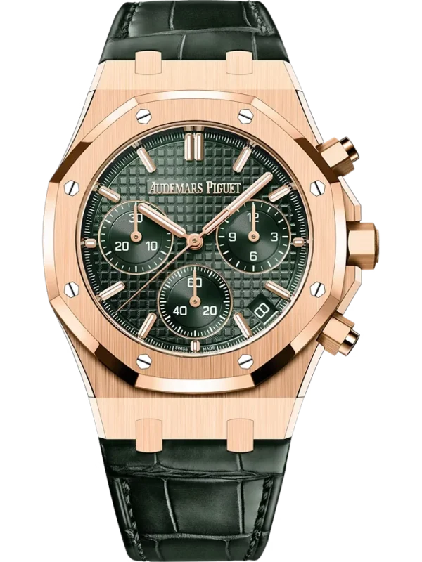Selfwinding Chronograph Pink Gold Khaki Green