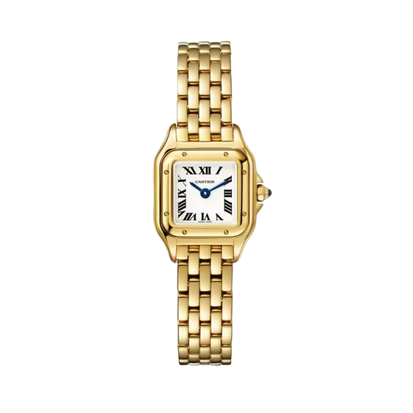 18K Yellow Gold Silver Dial Mini Model