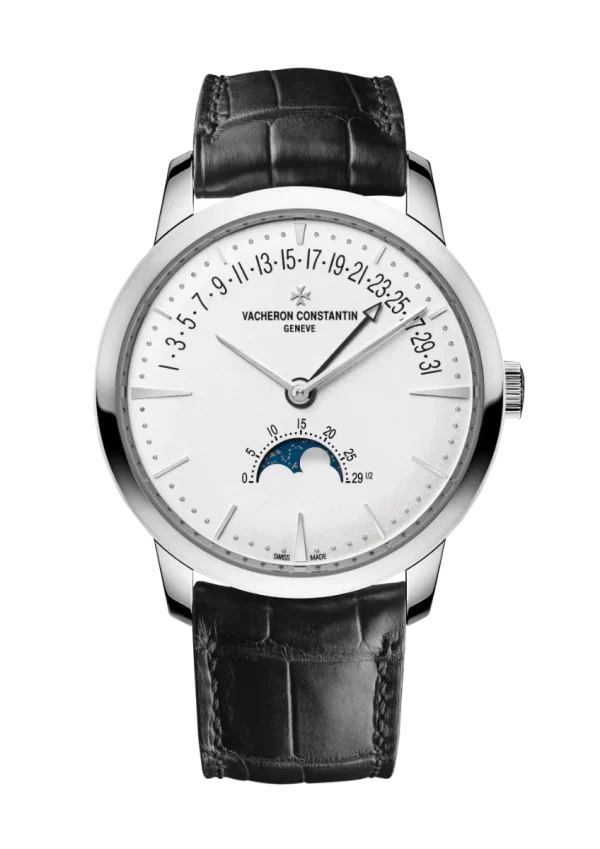 Moon Phase Retrograde Date 42.5MM White Gold