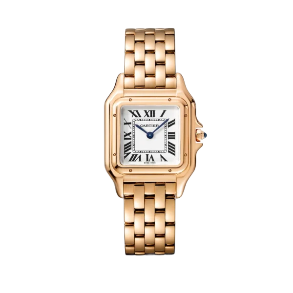 18K Rose Gold Silvered Dial Medium Model