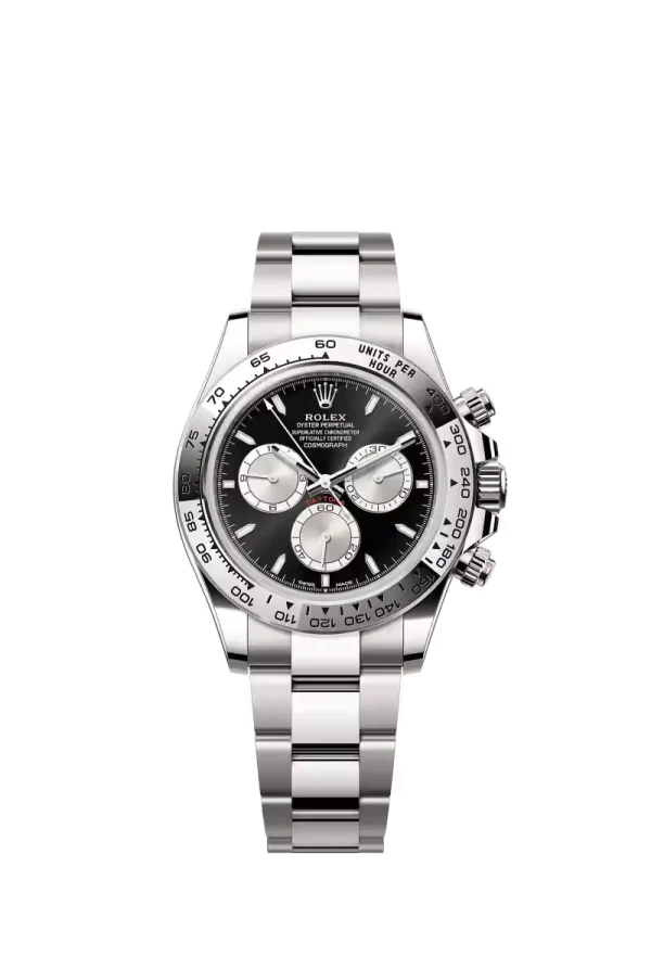 White Gold Bright Black Dial.